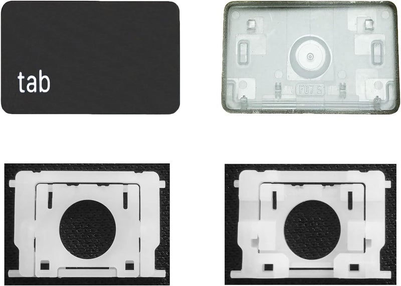 GRMTRV Replacement Individual Key Cap Hinge for MacBook Air 13'' 15'' M3 M4 A3113 A3114 A3240 A3241, 14'' 16'' Pro/Max M4 A3185 A3186 A3401 A3112 A3403 2024-2025 (tab) - Image 1
